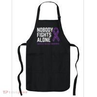 Nobody Fights Alone Purple Domestic Violence Awareness Apron thumb 0