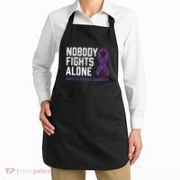 Nobody Fights Alone Purple Domestic Violence Awareness Apron thumb 2