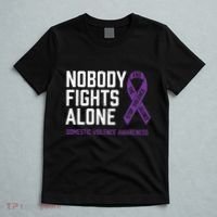 Nobody Fights Alone Purple Domestic Violence Awareness T-Shirt thumb 5