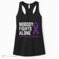Nobody Fights Alone Purple Domestic Violence Awareness Women's Tank Top thumb 0