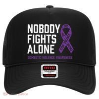 Nobody Fights Alone Purple Domestic Violence Awareness Hat thumb 0