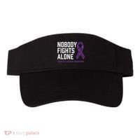 Nobody Fights Alone Purple Domestic Violence Awareness Visor thumb 0