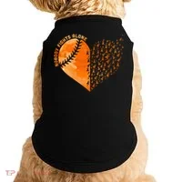 Nobody Fights Alone Orange Baseball MS Awareness Doggie Tank thumb 0