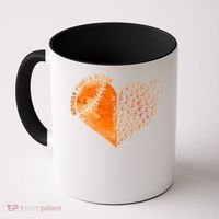 Nobody Fights Alone Orange Baseball MS Awareness Coffee Mug thumb 0