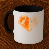 Nobody Fights Alone Orange Baseball MS Awareness Coffee Mug thumb 2