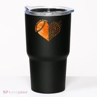 Nobody Fights Alone Orange Baseball MS Awareness Tumbler thumb 0