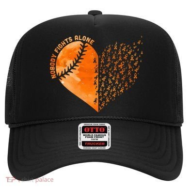 Nobody Fights Alone Orange Baseball MS Awareness Hat