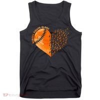 Nobody Fights Alone Orange Baseball MS Awareness Tank Top thumb 0