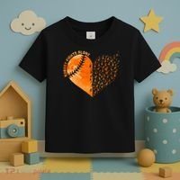 Nobody Fights Alone Orange Baseball MS Awareness Toddler T-Shirt thumb 3