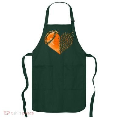 Nobody Fights Alone Orange Baseball MS Awareness Apron
