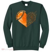 Nobody Fights Alone Orange Baseball MS Awareness Sweatshirt thumb 0