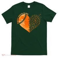 Nobody Fights Alone Orange Baseball MS Awareness T-Shirt thumb 0