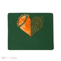 Nobody Fights Alone Orange Baseball MS Awareness Mousepad thumb 0