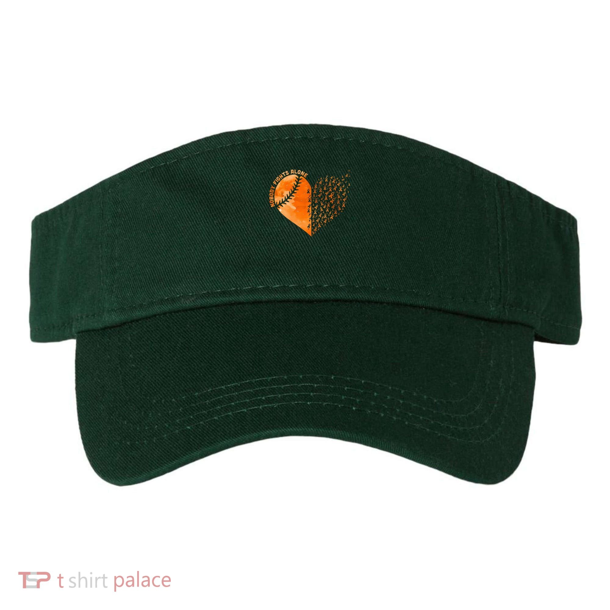 Nobody Fights Alone Orange Baseball MS Awareness Visor