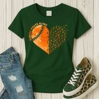 Nobody Fights Alone Orange Baseball MS Awareness Women's T-Shirt thumb 3
