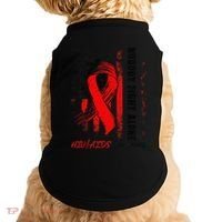 Nobody Fights Alone Hiv Aids Awareness Red Ribbon Supporter Doggie Tank thumb 0