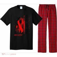 Nobody Fights Alone Hiv Aids Awareness Red Ribbon Supporter Pajama Set thumb 0