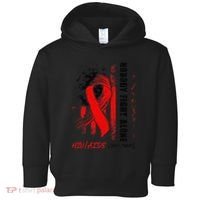 Nobody Fights Alone Hiv Aids Awareness Red Ribbon Supporter Toddler Hoodie thumb 0