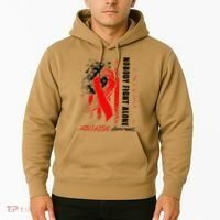 Nobody Fights Alone Hiv Aids Awareness Red Ribbon Supporter Hoodie thumb 2