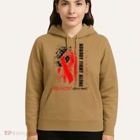 Nobody Fights Alone Hiv Aids Awareness Red Ribbon Supporter Hoodie thumb 5