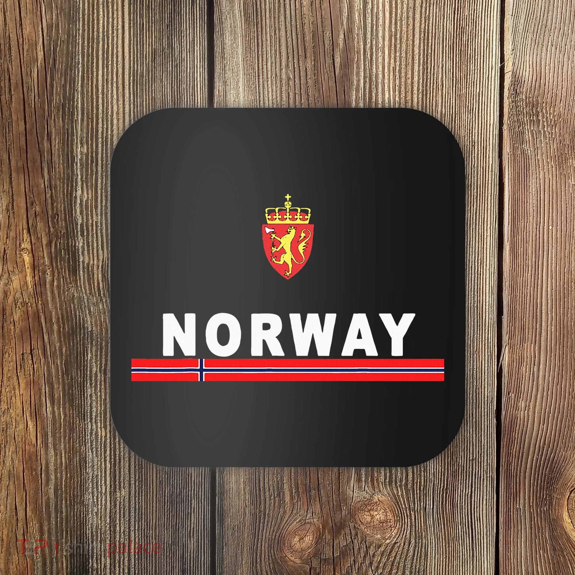 Norwaynorwegian Flag And Emblem Coaster