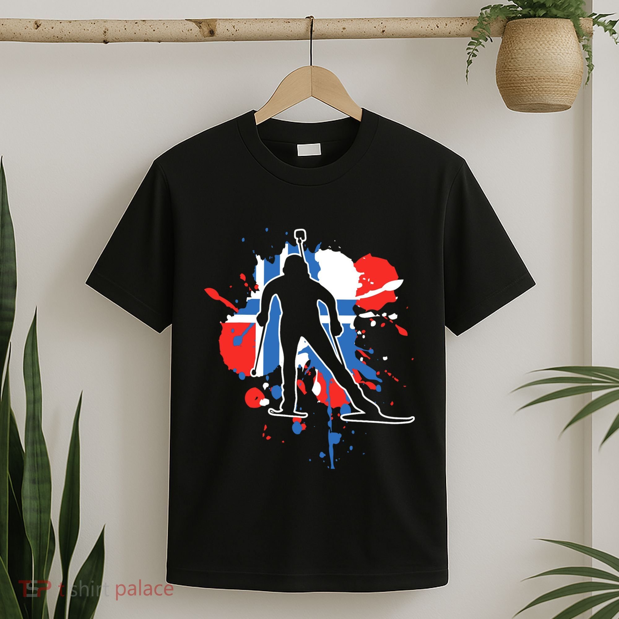 Norway Flag Biathlonist Norwegian Biathlon T-Shirt