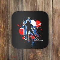 Norway Flag Biathlonist Norwegian Biathlon Coaster thumb 0