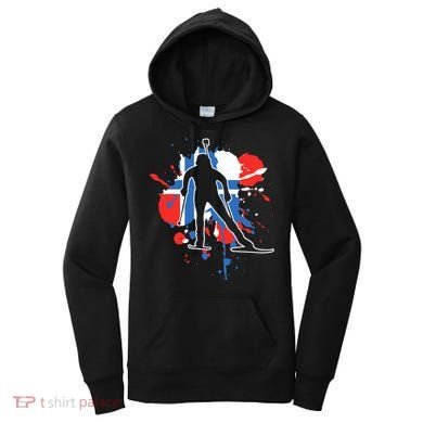 Norway Flag Biathlonist Norwegian Biathlon Women's Hoodie