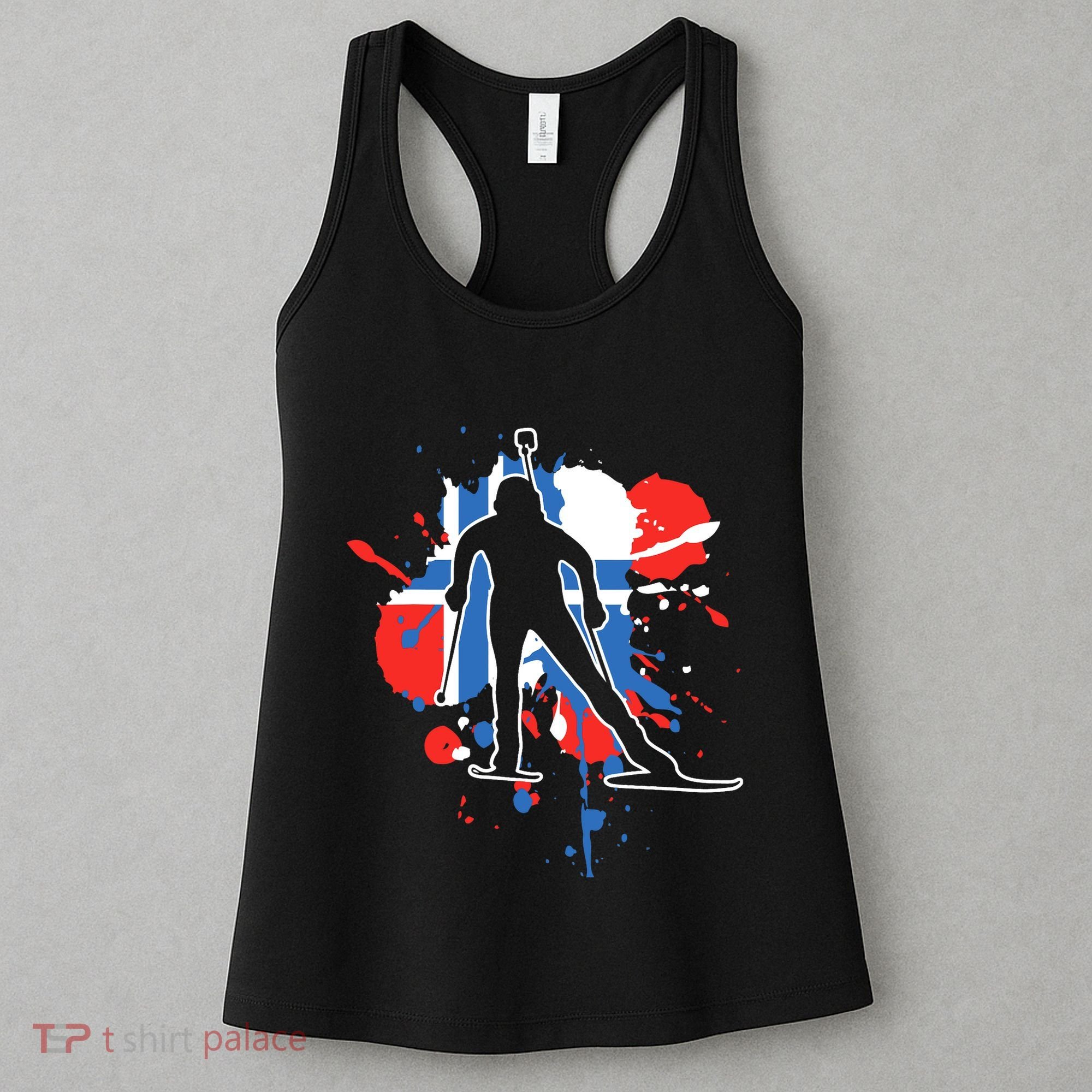 Norway Flag Biathlonist Norwegian Biathlon Women's Tank Top