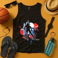 Norway Flag Biathlonist Norwegian Biathlon Tank Top thumb 4