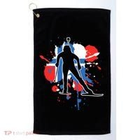 Norway Flag Biathlonist Norwegian Biathlon Golf Towel thumb 0