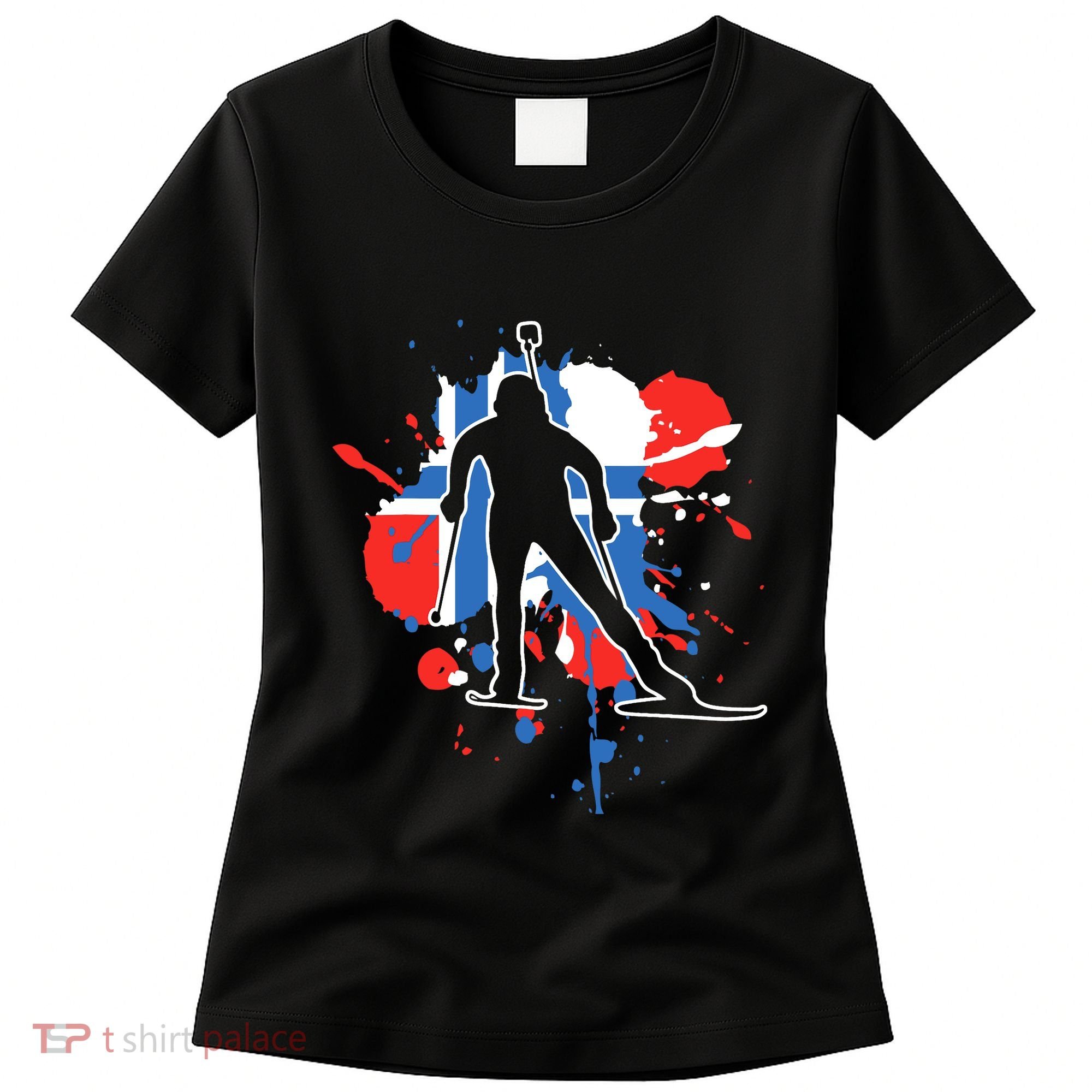 Norway Flag Biathlonist Norwegian Biathlon Women's T-Shirt