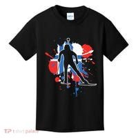 Norway Flag Biathlonist Norwegian Biathlon Kids T-Shirt thumb 0