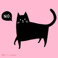No Funny Black Cat Coaster thumb 2