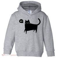 No Funny Black Cat Toddler Hoodie thumb 0