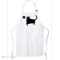 No Funny Black Cat Apron thumb 0