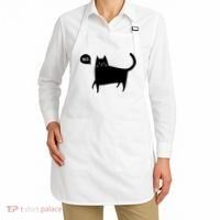 No Funny Black Cat Apron thumb 2