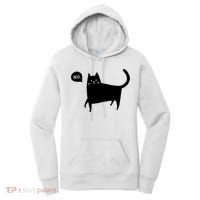 No Funny Black Cat Women's Hoodie thumb 0