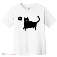 No Funny Black Cat Toddler T-Shirt thumb 0