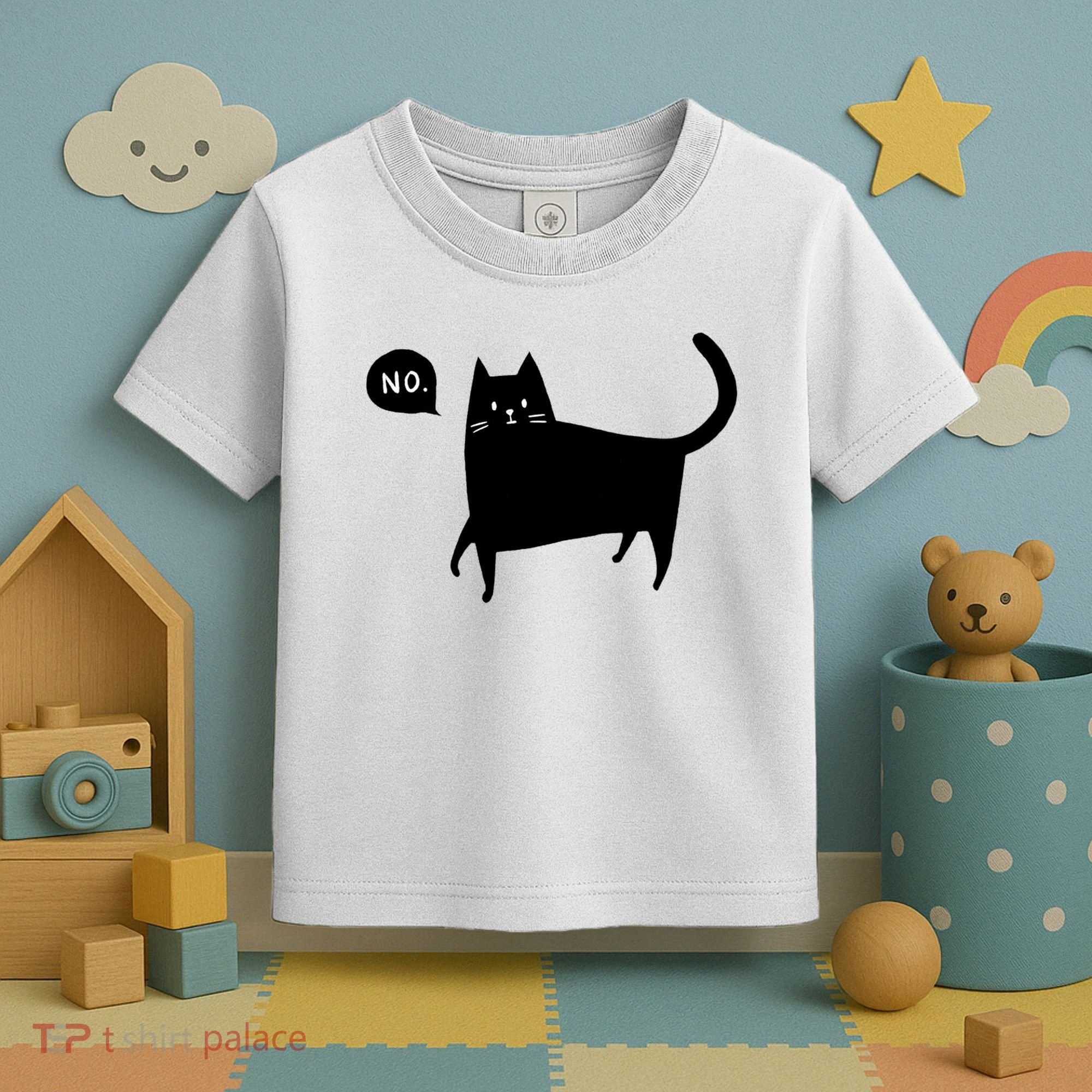 No Funny Black Cat Toddler T-Shirt