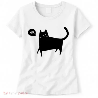 No Funny Black Cat Women's T-Shirt