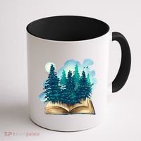 Nature Forest Book Coffee Mug thumb 1