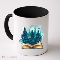 Nature Forest Book Coffee Mug thumb 0