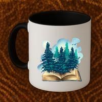 Nature Forest Book Coffee Mug thumb 2