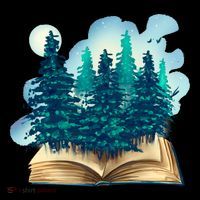 Nature Forest Book Women's Hoodie thumb 2