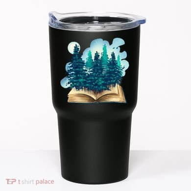 Nature Forest Book Tumbler
