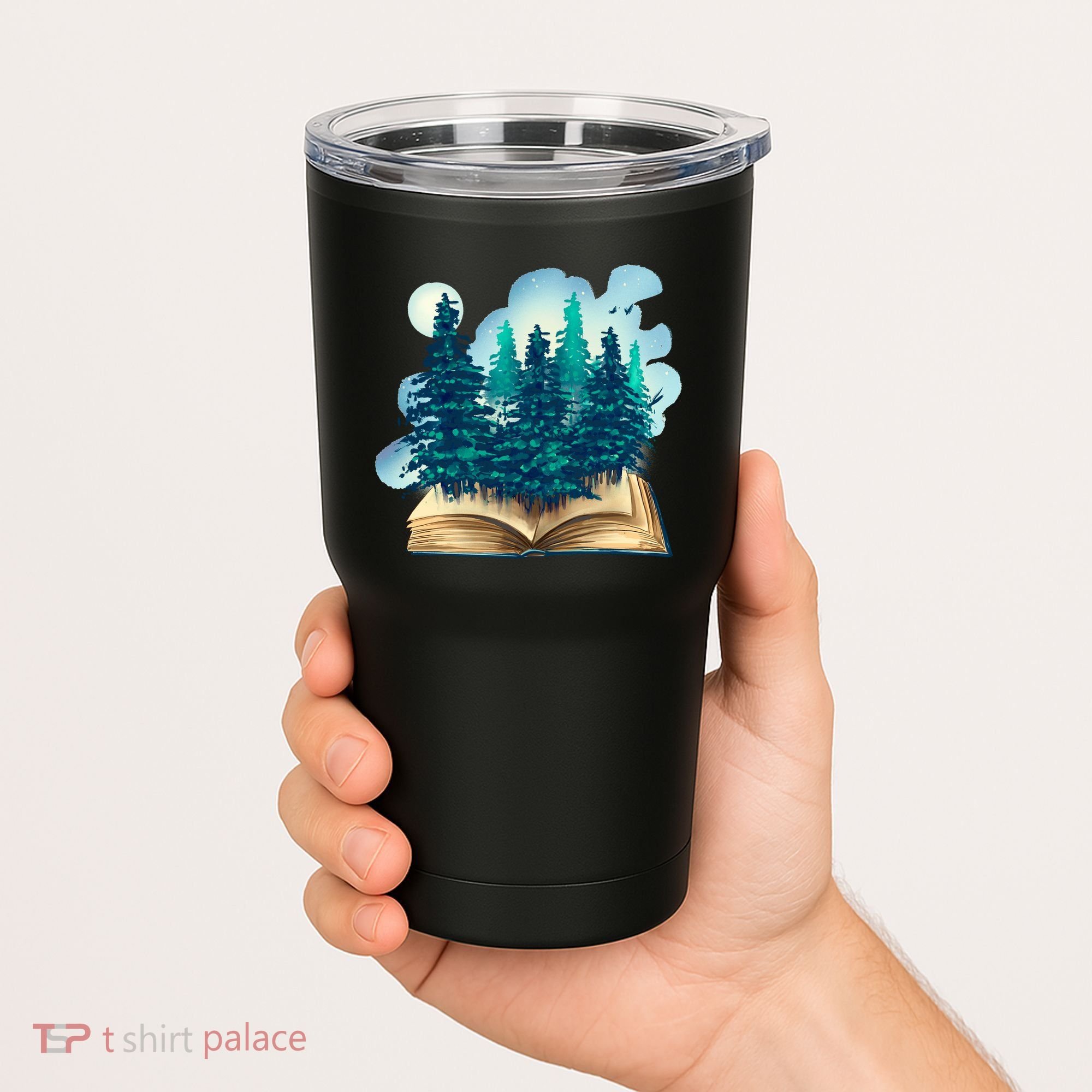 Nature Forest Book Tumbler