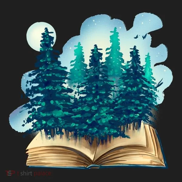 Nature Forest Book Tumbler