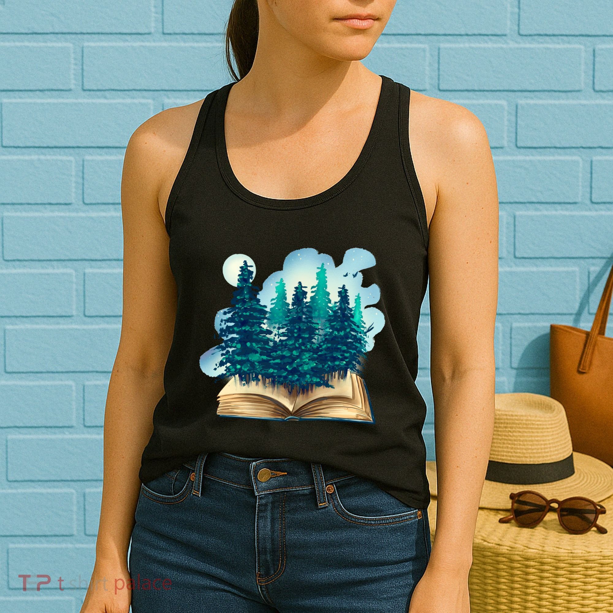 Nature Forest Book Women's Tank Top