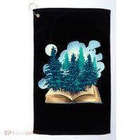 Nature Forest Book Golf Towel thumb 0